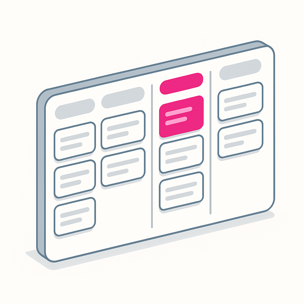 Kanban board workflow